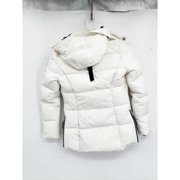 Moose Knuckles Mistaya Milky White Padded Down Puffer Jacket Size Small NWT - Picture 6 of 12